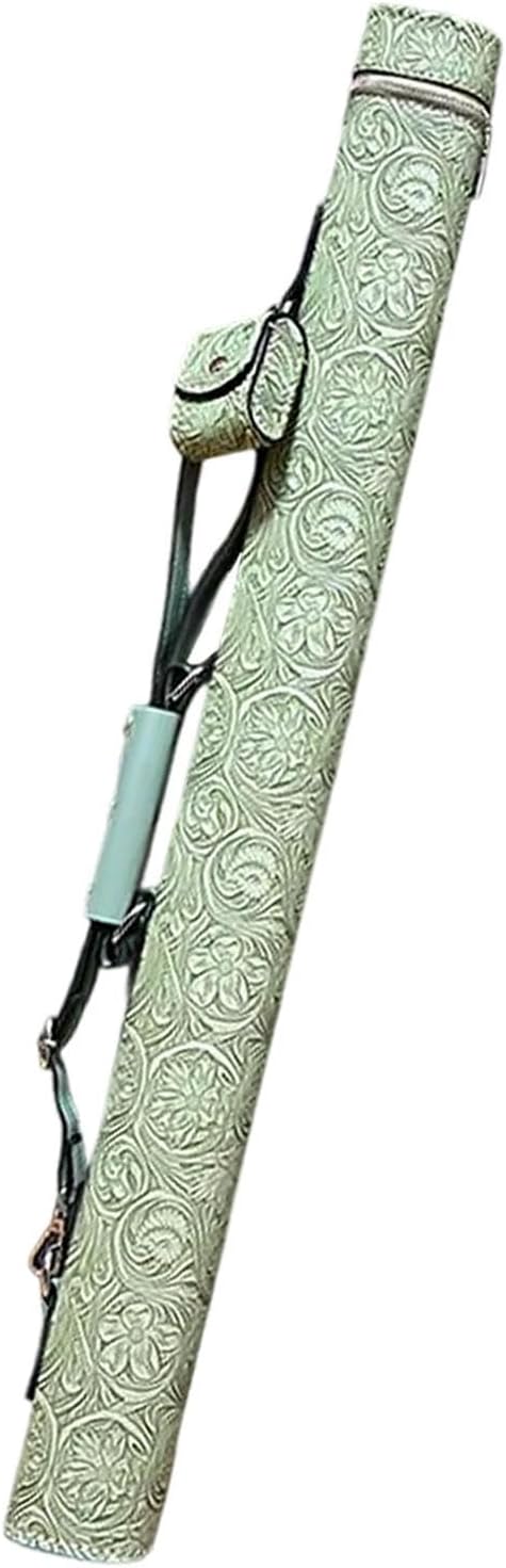 Yiju Pool Cue Barrel Billiard Cue Case Holder with Zipper Professional Pouch 1 Complete 2 Pieces Rod Protector Stylish Storage Bag