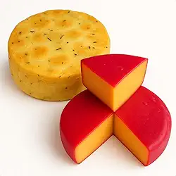 Combo Queijo Reino Bola e Queijo Minas Condimentado (Queijos para confraternizações e ocasiões especiais)