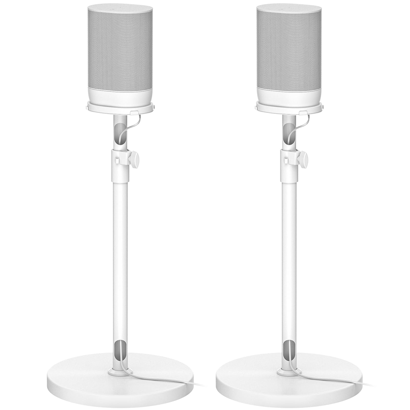 Floor Speaker Stands for Sonos Move and Sonos Move 2 Stand, 2-Pack White