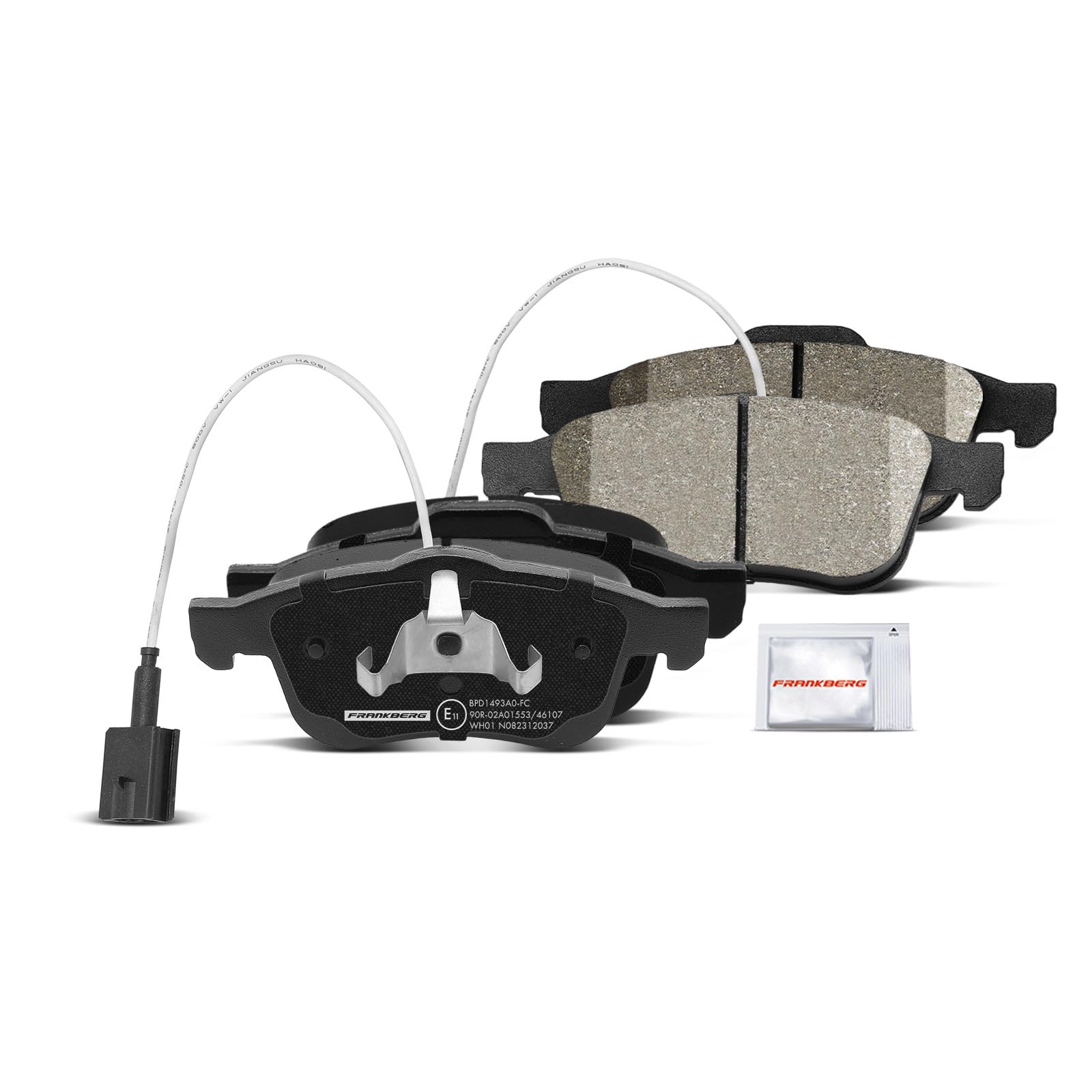 Frankberg Set freni incl. 2x Dischi Freno + 4x Pastiglie dei Freni Anteriore Compatibile con 159 Sportwagon 939 Spidel 939 Brera 939 159 939 Replace# 71772534