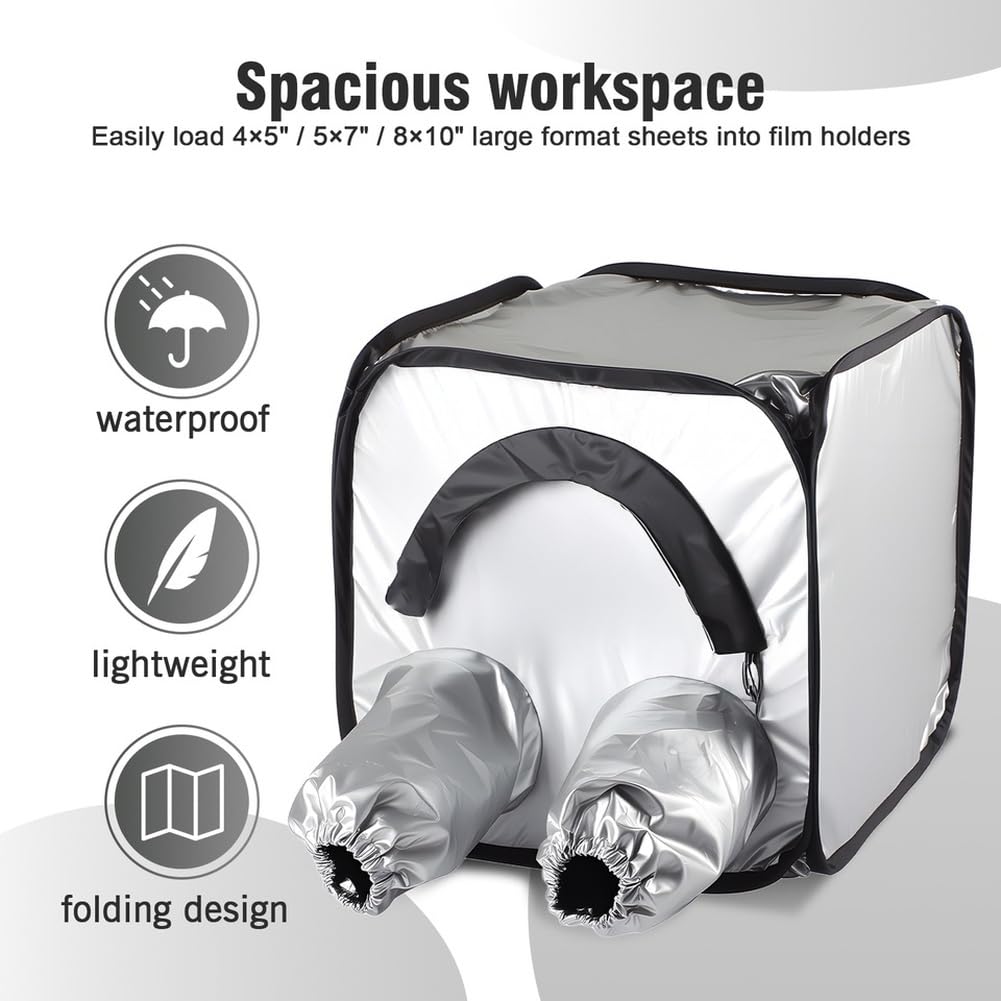 Tienda de Cuarto Oscuro Portátil con Bolsa Plegable para Cambiar y Cargar Película para Cámara de 8X10.