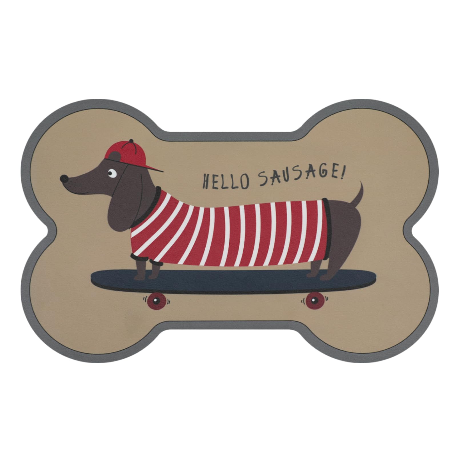 Le couranT Feeding Plastic Placemat for Food and Water Bowl, Absorbent-No Stains Quick Dry Dog Water Bowl Dispenser with Waterproof-Anti-Slip Backing