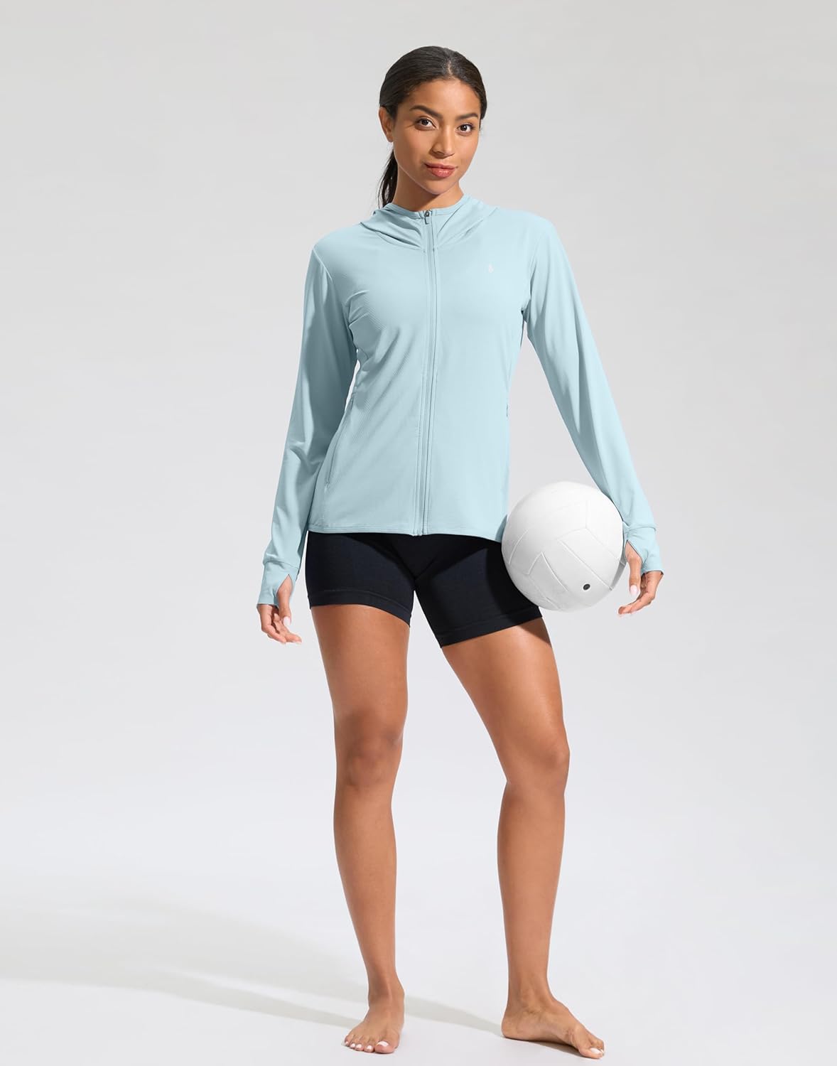 Soothfeel Women's UPF 50+ Sun Protection Hoodie Jacket Lightweight Long Sleeve Sun Shirt for Women with Pocket Hiking Outdoor - Image 8