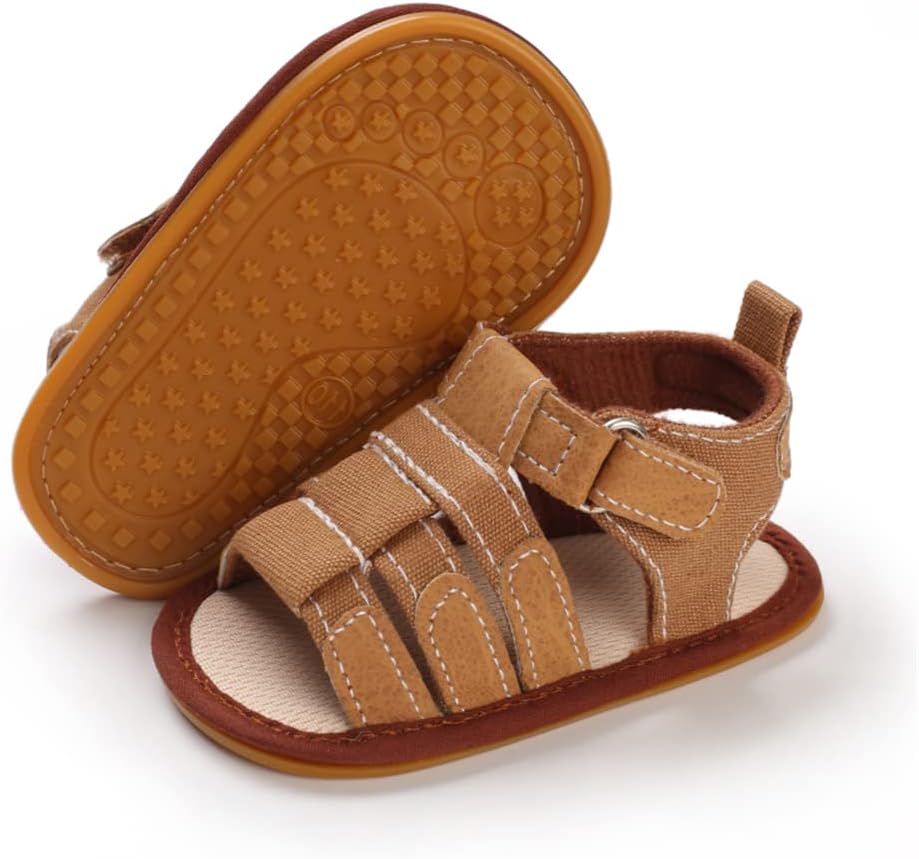 Miamooi Infant Baby Boys Girls Summer Beach Sandals Non Slip Soft Rubber Sole Toddler Outdoor Closed-Toe First Walker Shoes