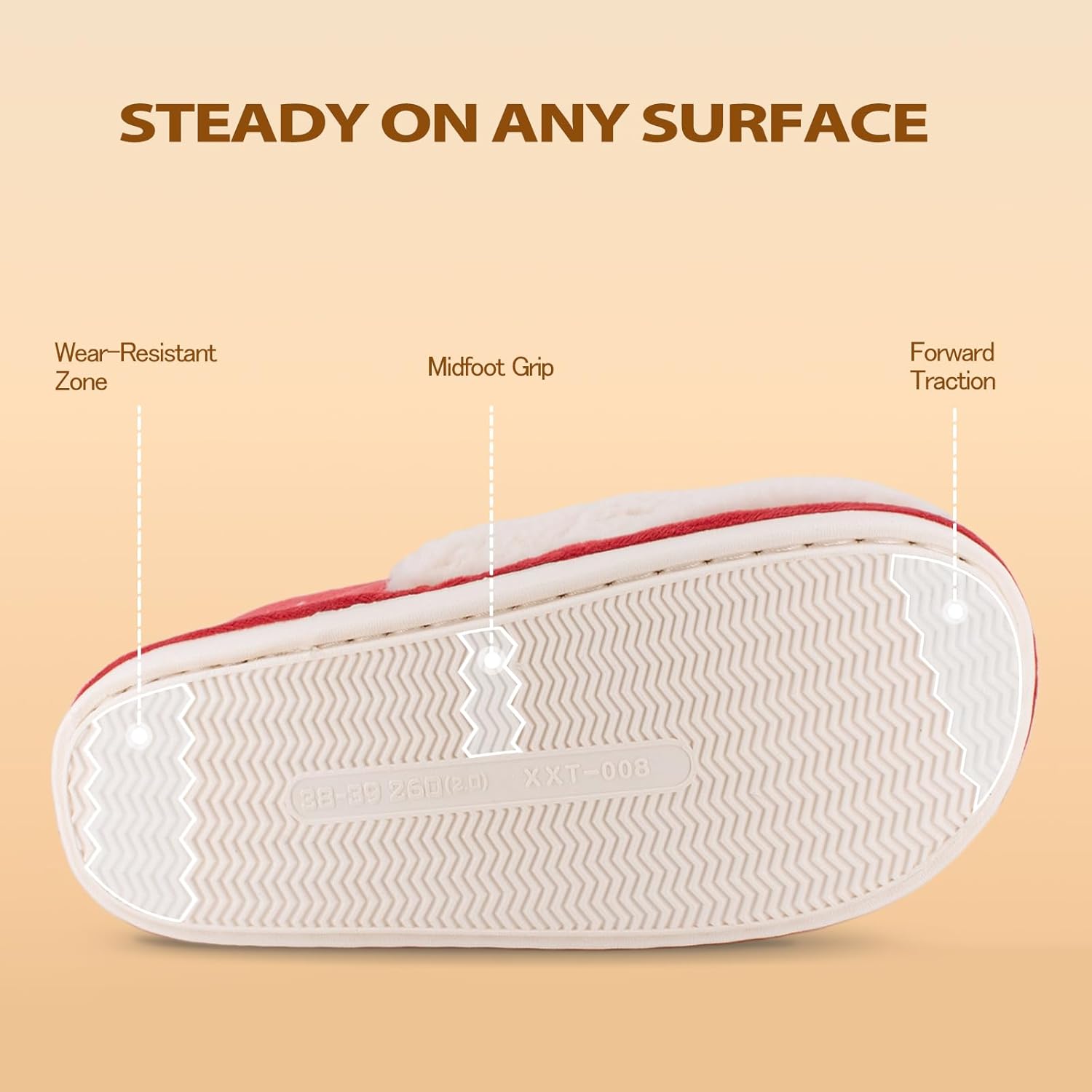 XIXITIAO Christmas Slippers Memory Foam Slippers for Women Warm House Slippers for Woman Cozy Fuzzy Bedroom Home Shoes for Indoor - Image 5