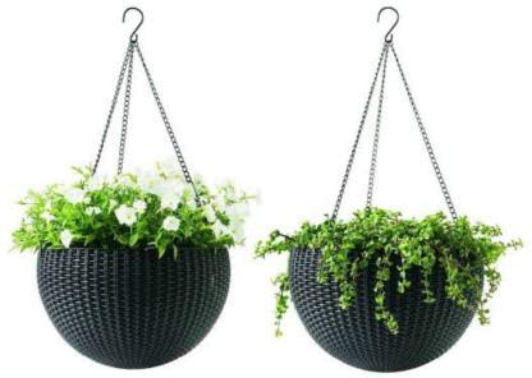 GTB Hanging Planter Flower Pot Basket Big Size 8.5 Inches Plant Container Set fp-01-2. PC (B0841GHZ31) Amazon Price History, Amazon Price Tracker