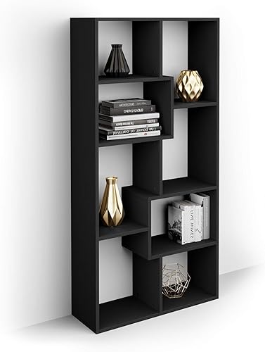 Miniatura 192 de Mobili Fiver, Estantería Iacopo XS (63.31 x 31.5 pulgadas), roble rústico, fabricada en Italia Roble rústico,Ashwood Negro,Ashwood Blanco,Efecto