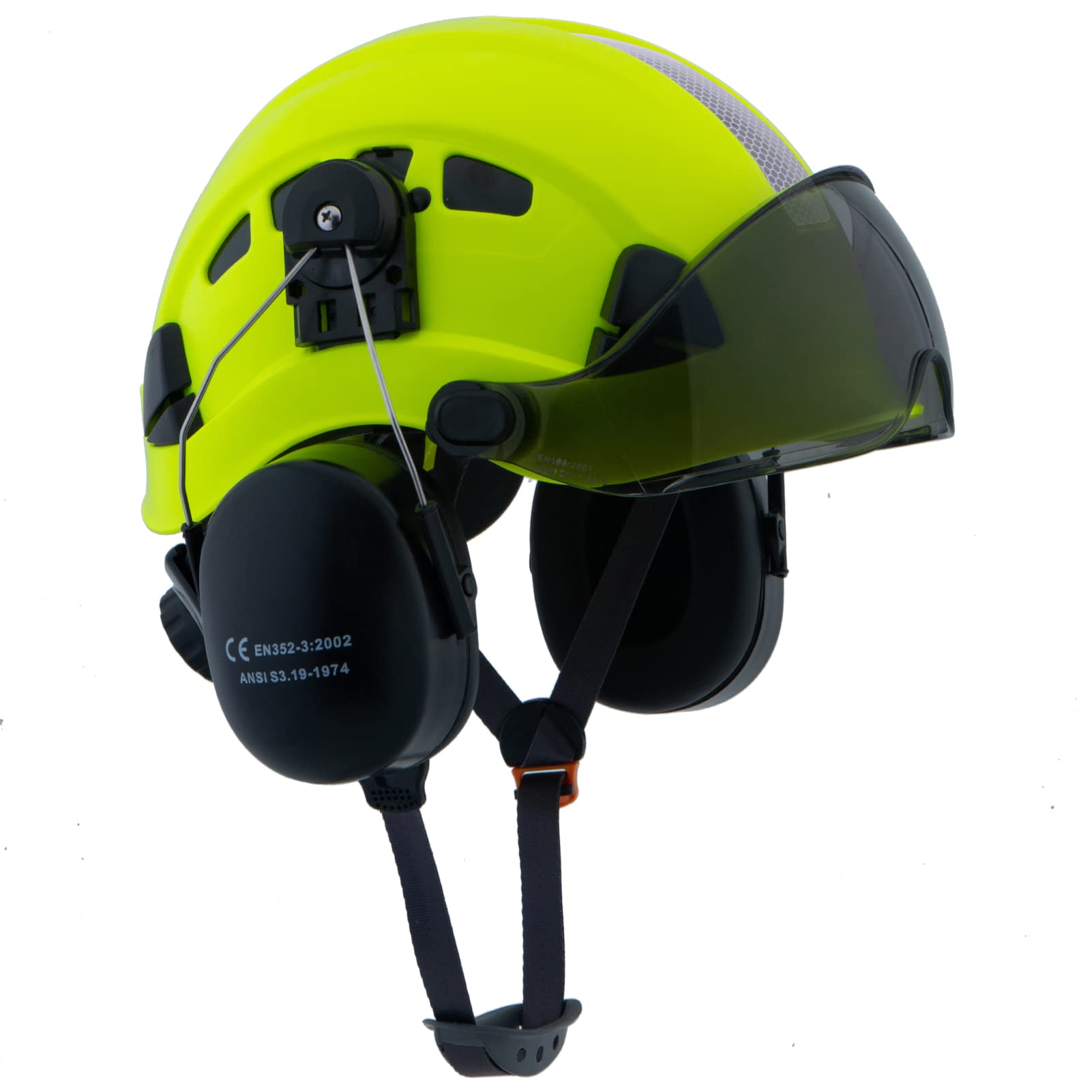 LOHASPRO Arborist Forestry Helmet Safety Hard Hat with Visor and Ear Muffs for Tree Service Logging Cutting Wood Chainsaw Helmet Garden Work Trimming