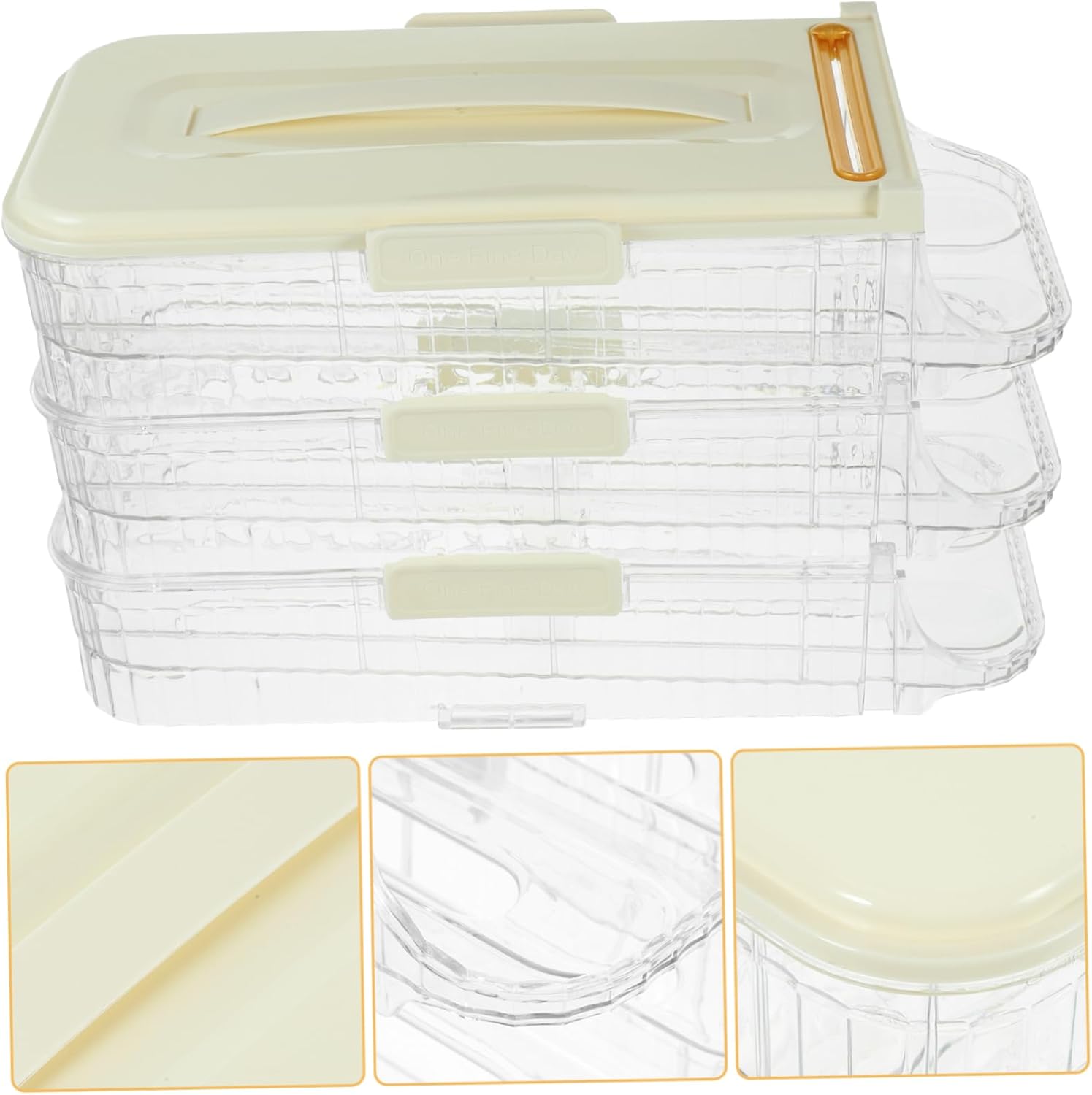 Mikikit Egg Crates for Fresh Eggs Refrigerator for Refrigerator Capacity Easy to Clean