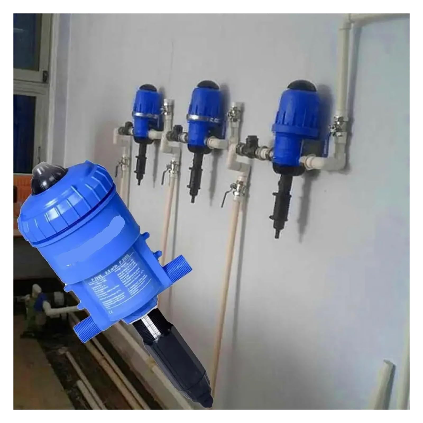 Pompe péristaltique Injecteur d'engrais réglable for irrigation goutte à goutte Distributeur d'engrais chimique alimenté par l'eau Doseur(Z3-4 - A)