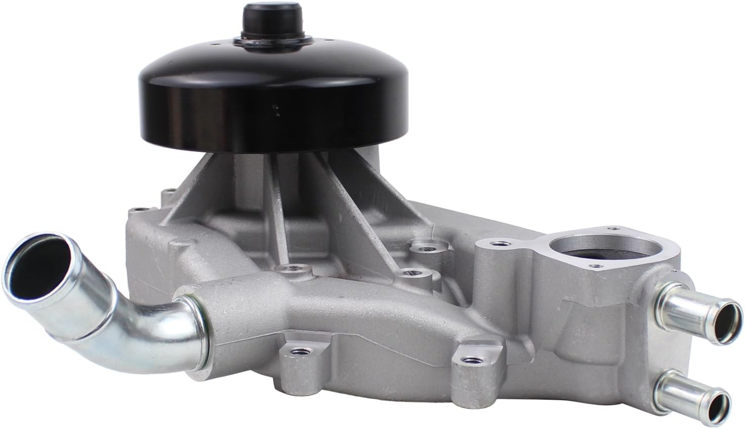 Engine Water Pump with Coolant Thermostat Housing and Drive Belt Tensioner Kit for Cadillac Escalade Chevrolet Silverado Suburban Express 1500 2500 3500 Tahoe Trailblazer GMC Envoy Yukon