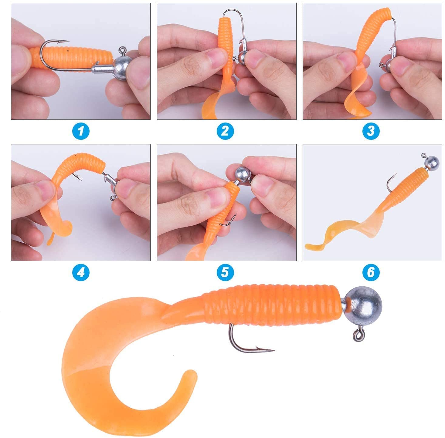 ods lure Kit di esche da pesca con ami acuti, 12,7 cm, esche da nuoto snodate per spigola, pesce gatto, luccio, trota muschiata (kit di esche da 12,7 cm, 2 ods lure Kit di esche da pesca con ami acuti, 12,7 cm, esche da nuoto snodate per spigola, pesce gatto, luccio, trota muschiata (kit di esche da 12,7 cm, 2