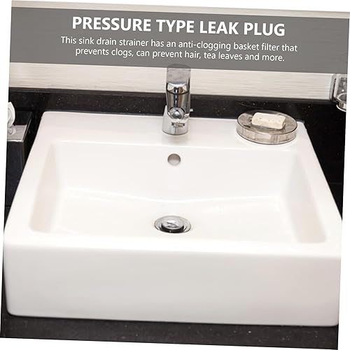 Miniatura 4 de DOITOOL Tapones de drenaje para bañera con núcleo de puente de drenaje, tapón de drenaje universal para fregadero de acero inoxidable, tapón de