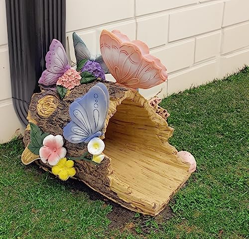 Butterfly Statues Gutter Downspout Extension Statues Garden Decoration,Resin Statue Outdoor Decor,Animal Downspout Diverter,Decorative Gutter Extension,2.5"×4"Downspout Extender Diverter Splash Block #TOP4