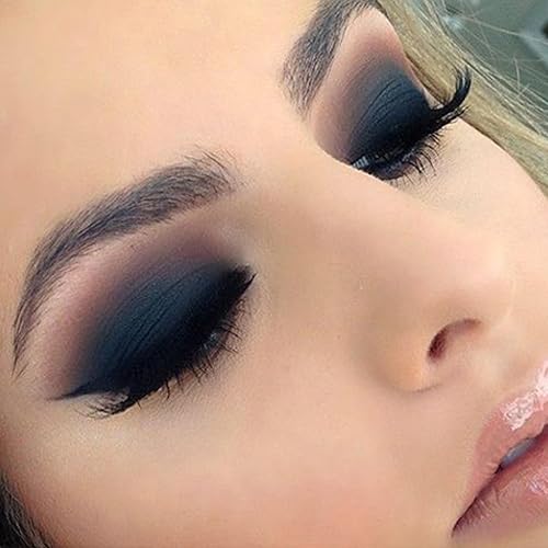 Miniatura 9 de MEICOLY Sombra de ojos color crema mate azul, sombra de ojos natural en polvo prensado, sombra mate atrevida para párpados para SFX Halloween,