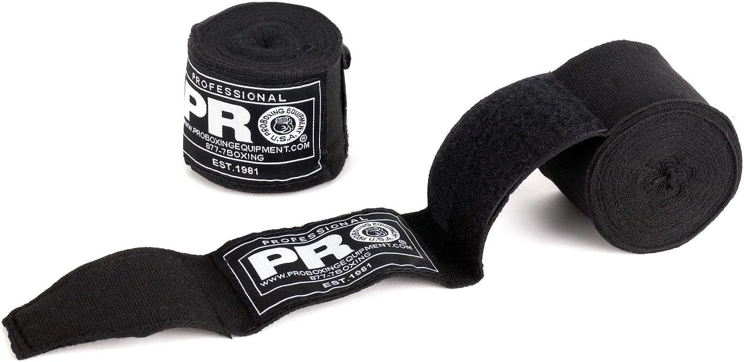 Generic PRO Superflex Wrist Elastic Mexican Style 180 Inch Hand Wraps, Black