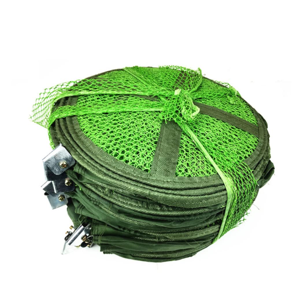 Red de pesca de malla plegable jaula de pescado cesta de pesca para guardar cebos cangrejos 25 cm