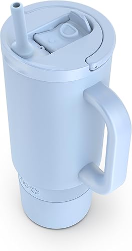 Miniatura 7 de Ello Port - Vaso de 30 oz con asa de transporte y asa integrada, botella de agua reutilizable de acero inoxidable con aislamiento al vacío, taza de