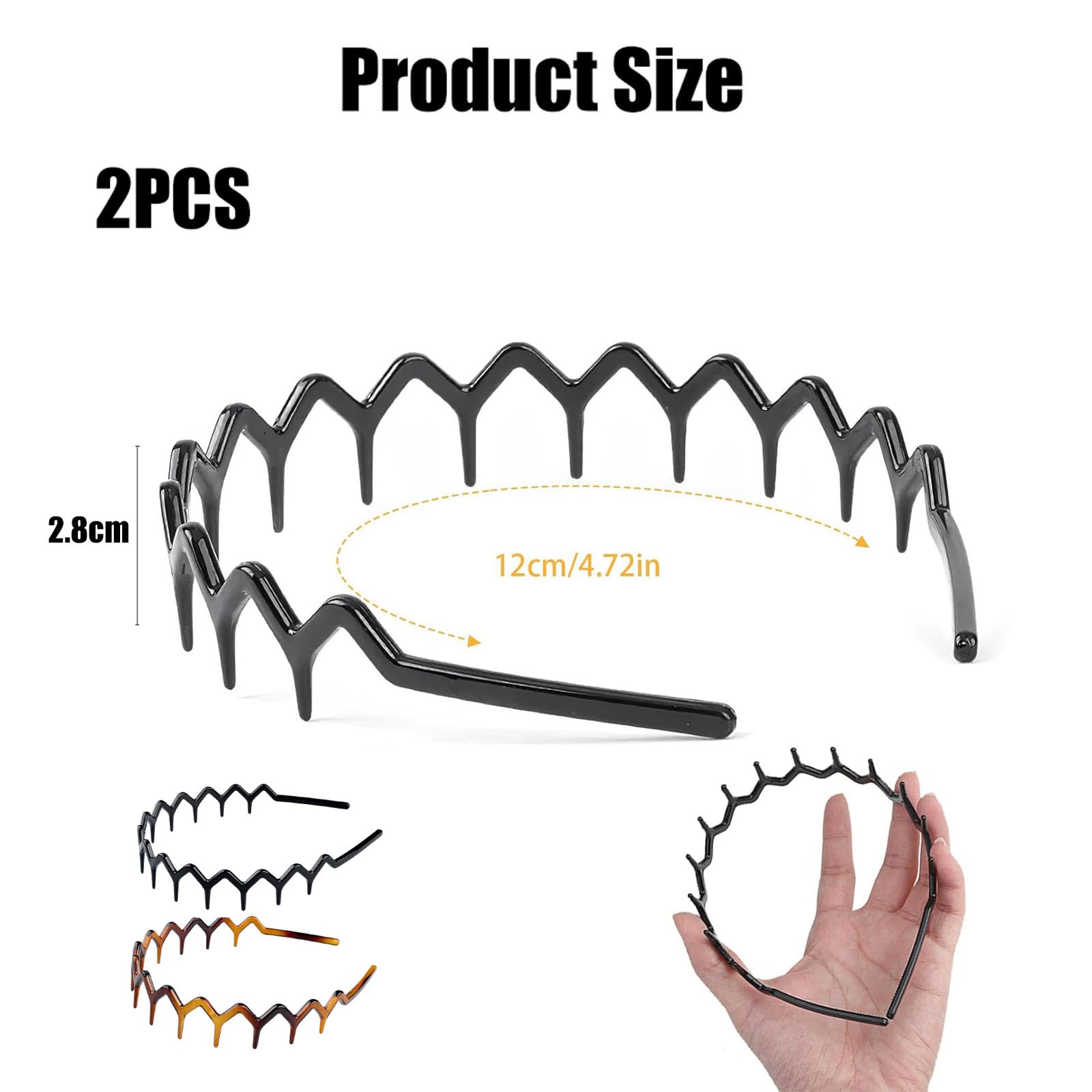 Sularpek 2 Pezzi Set di Pettine a Denti Larghi, Pettini a Denti di Squalo, Pettine per Capelli Ricci, per Capelli Ricci e Ondulati Parrucche Barbiere Salone Donna Uomo