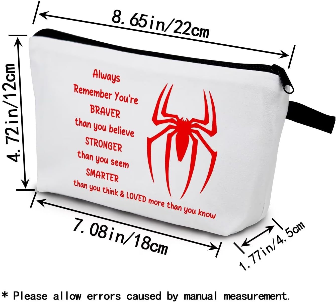 Spider Print Small Cosmetic Bag image 2