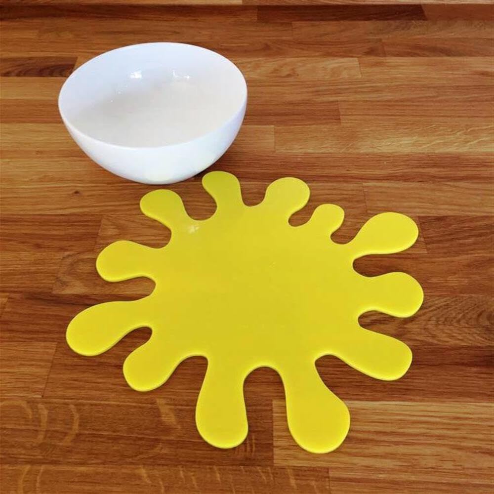 Splash Lot de 2 sets de table Orange brillant 28 cm