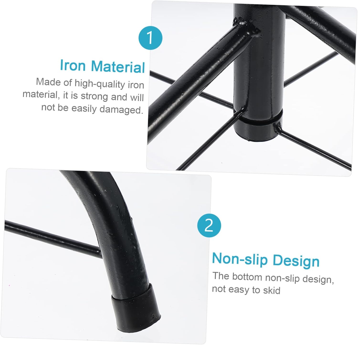 1pc Christmas Tree Stand Sturdy Xmas Tree Holder Tripods for Stability Fits Poles Convenient Screw Fixing for Secure Support Base for Holiday Decor