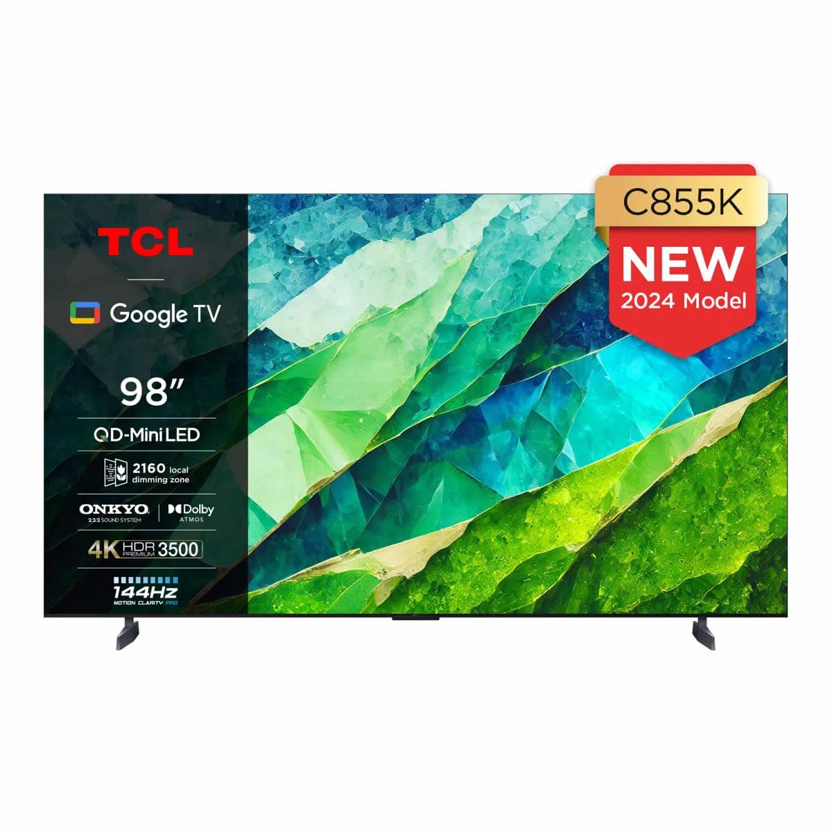 TCL 98C855K 98-inch QLED Mini LED TV, QLED PRO, 4K HDR Premium