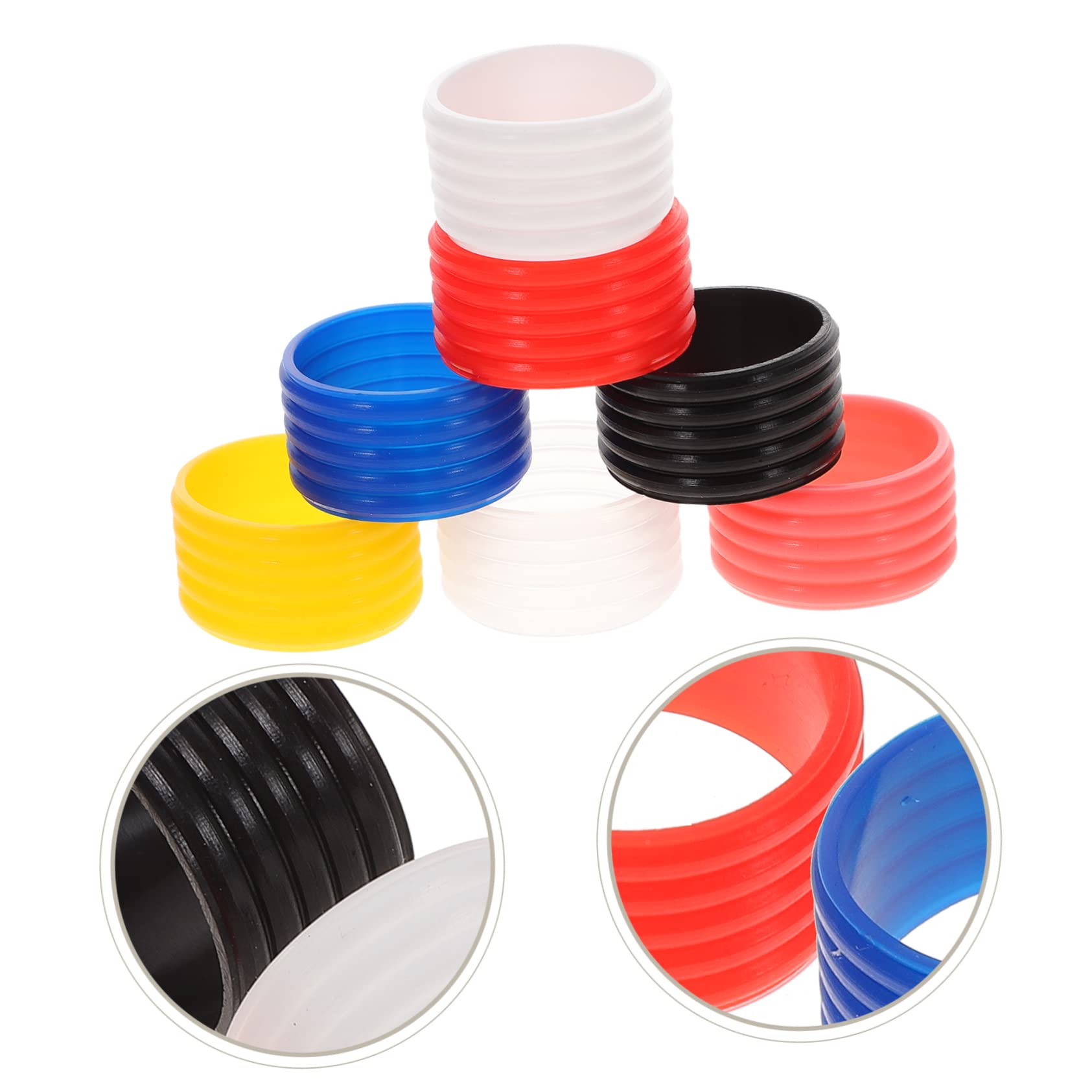 7 Grip Raquette De Tennis Multicolores – Bande Antidérapante Autocollante PU | Pour Tennis, Badminton, Squash | Lot 7 Couleurs Dégradé 110 Cm
