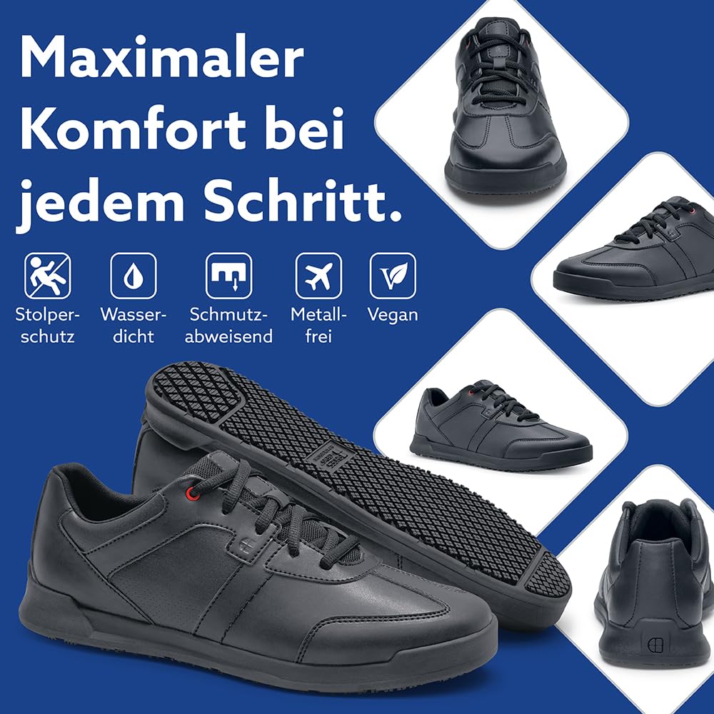 Shoes for Crews Herren-Arbeits-Sneaker mit rutschhemmender Sohle – Leichte, Wasserabweisende Herren-Schuhe, ideal für Gastronomie und Küchen für Kellner und Koch, Einzelhandel – Freestyle II