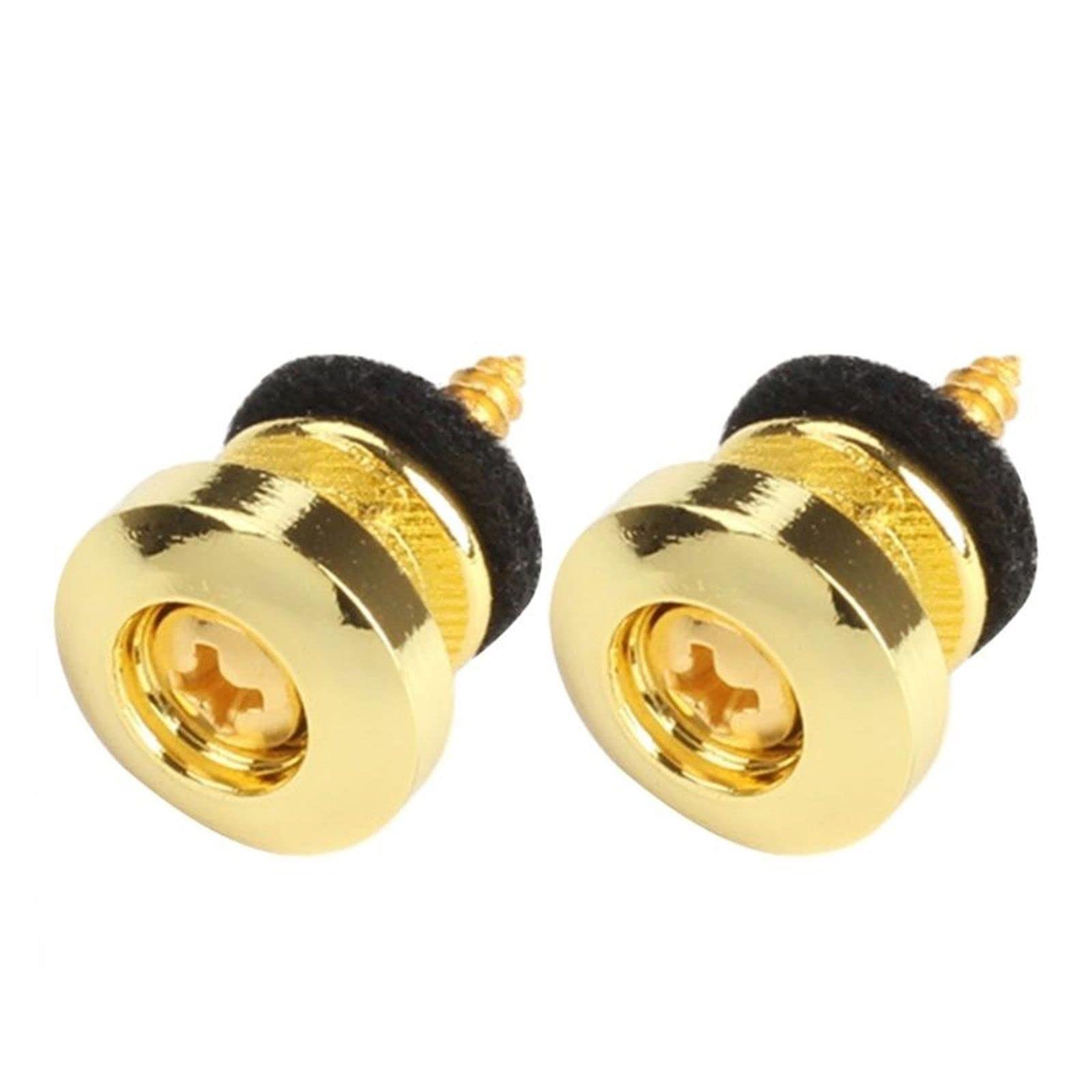 Pulsanti Tracolla Chitarra A Sgancio Rapido - Set Con Chiave In Oro, Nero O Argento - Foto 12