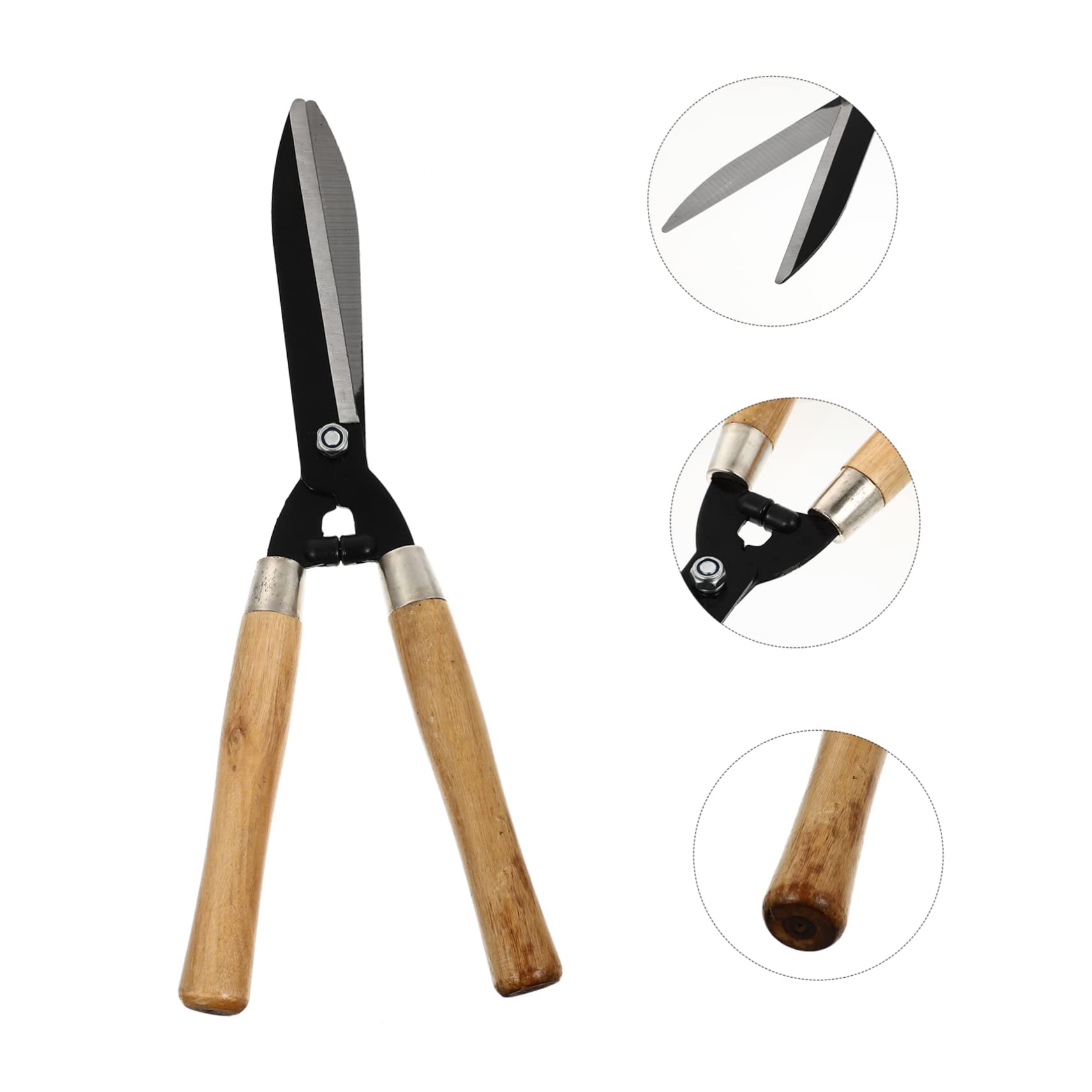 Tijeras de Rama de Acero al Carbono Mango de Madera 1