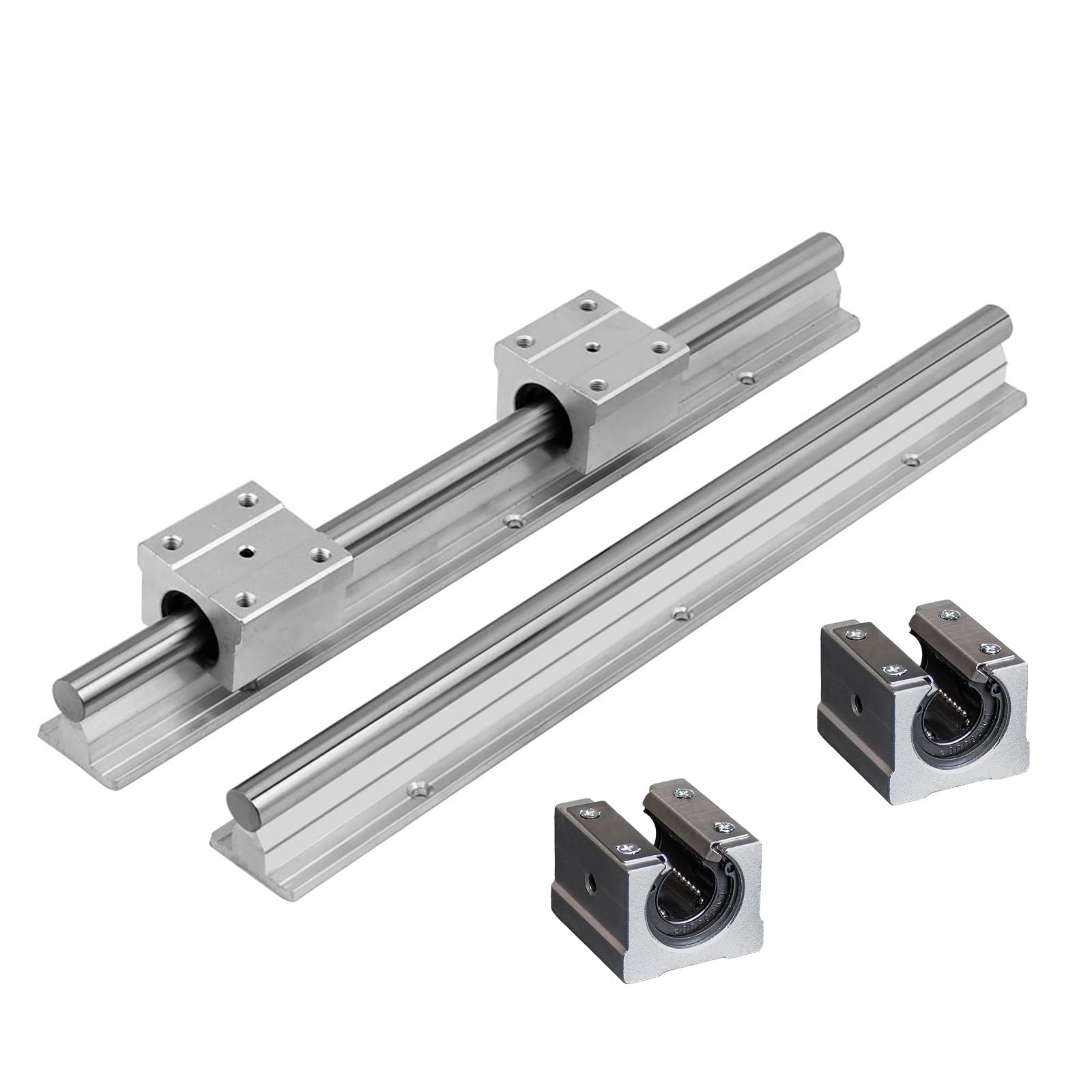 SBR12 – 150 mm, 2 binari lineari + 4 blocchi scorrevoli SBR12UU da 12 mm, blocco scorrevole da 12 mm, kit CNC ad alte prestazioni