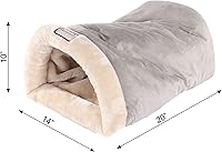 Vista 6 de Cama estilo cueva para gatos y perros pequeños de Armarkat, Tonos café