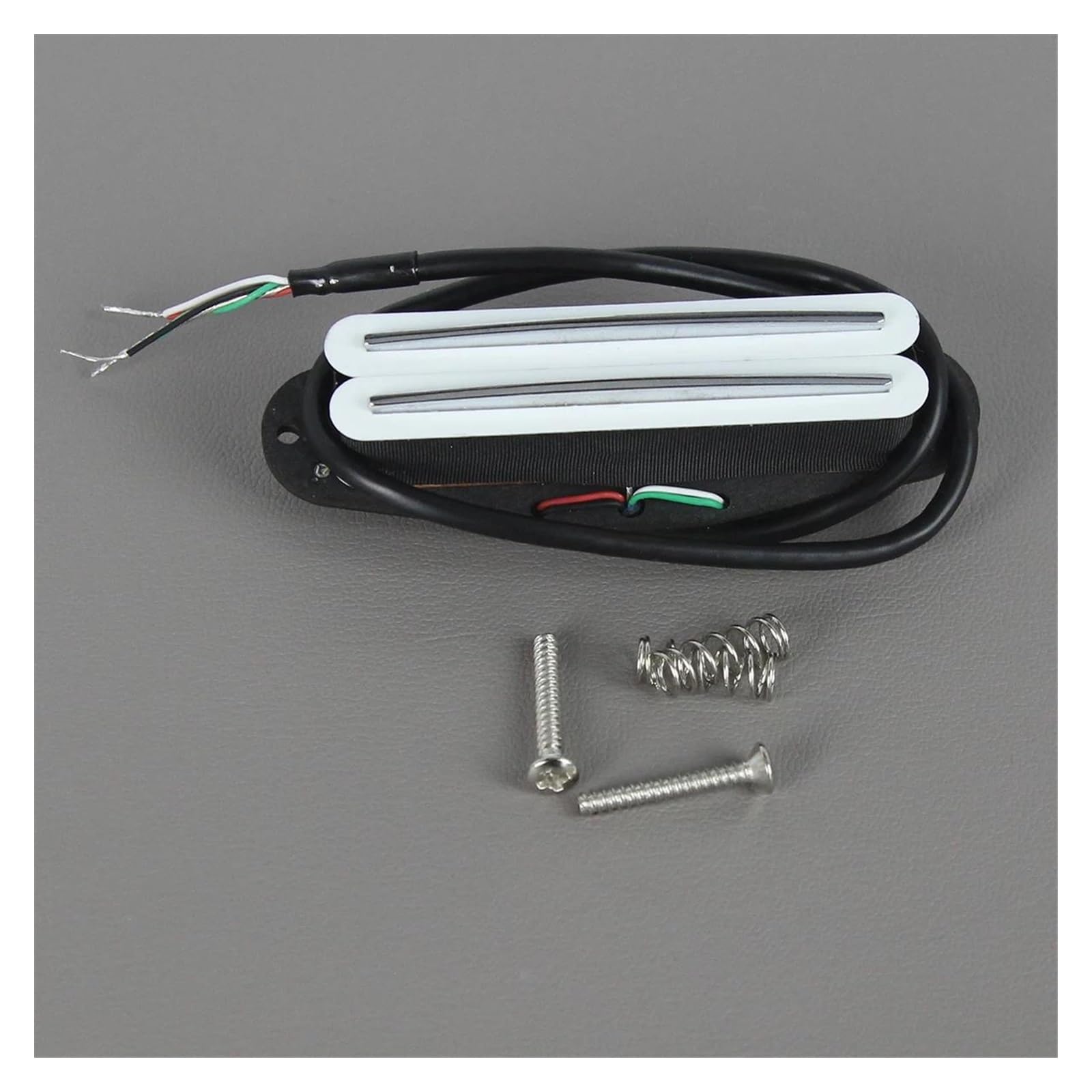 Weißer Retro Alnico 5 Hot Dual Rail Coil Elektro Tonabnehmer 9K Gitarrenzubehör