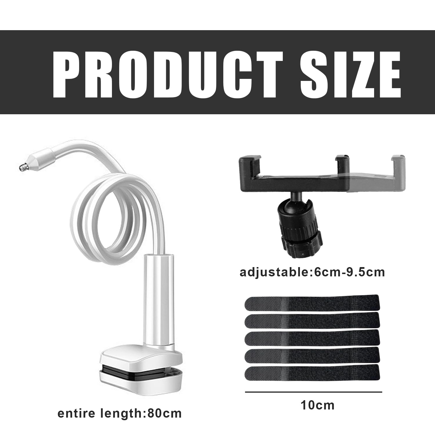 duozoanz Baby Monitor Support Universal Flexible Baby Video Monitor Clip for Cot Desk for ABM700/SM50B/UU24/BM01/HB6550/HB65/HB6560 Webcam Support - Image 2