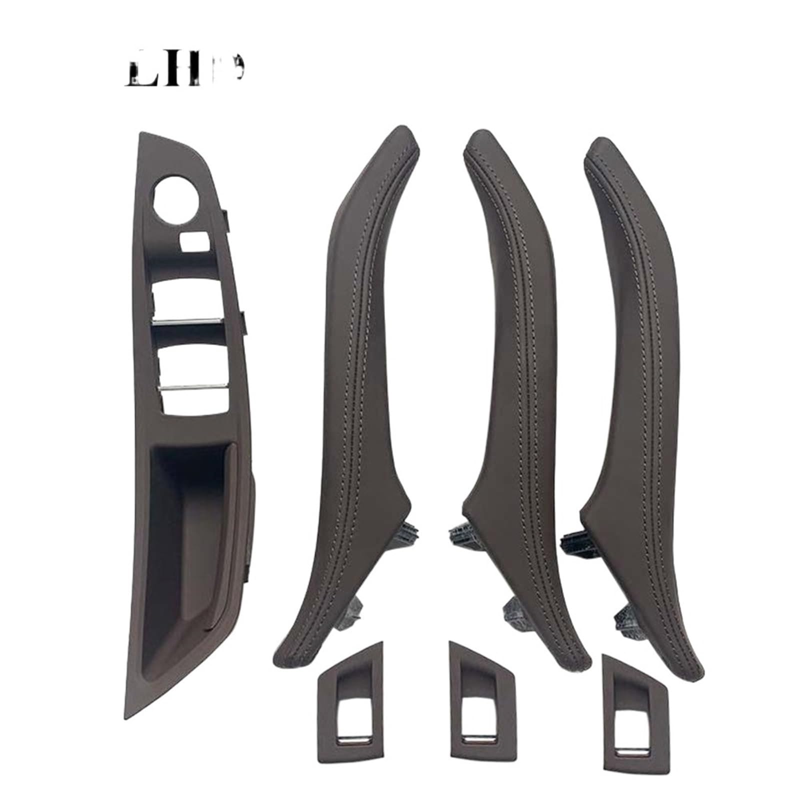 OEXRIGRU Car Interior Door Handles for BMW 5 Series F10 F11 F18 520i 523i 525i 528i 535i Car Interior Inner Door Handle Panel Pull Trim Cover(LHD Moka)