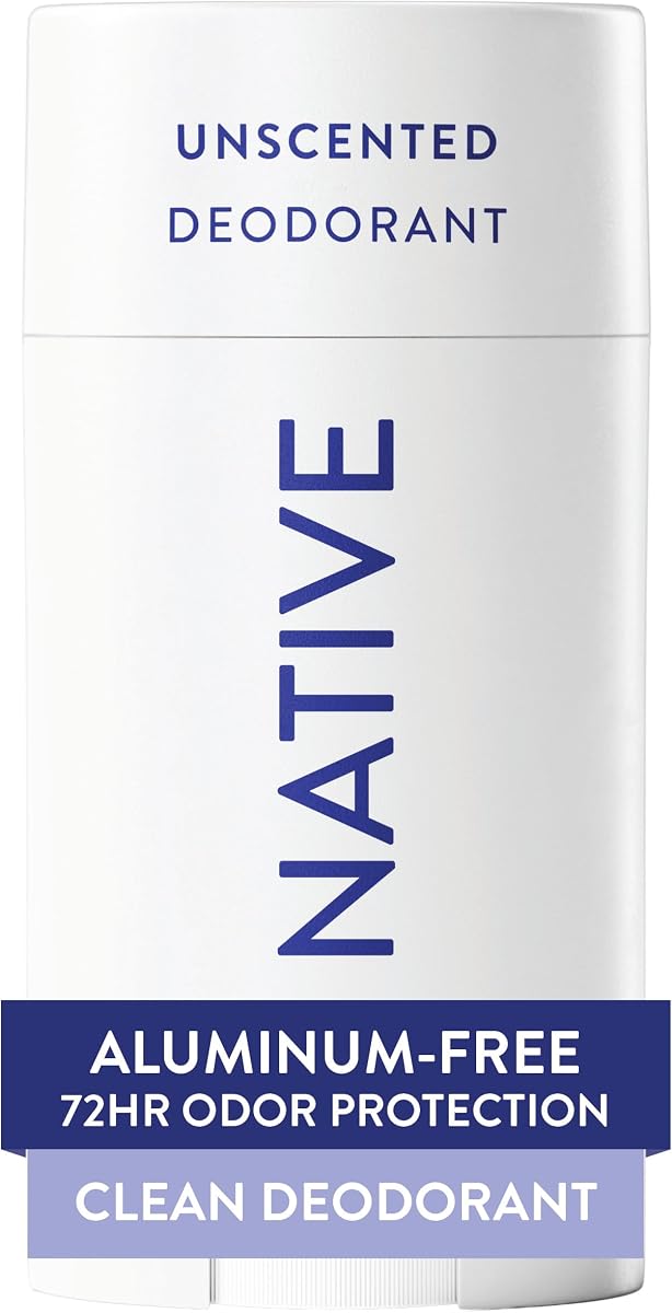 Deodorant Contains Naturally Derived Ingredients, 72 Hour Odor Control, Deodorant for Women and Men, Aluminum Free, Unscented 2.65oz