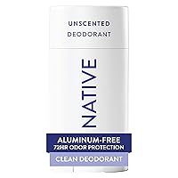 Vista 1 de Native Deodorant, Sin fragancia, Sin aluminio, Sin parabenos, 2.65 OZ (75 g), Aceite de coco y manteca de karité