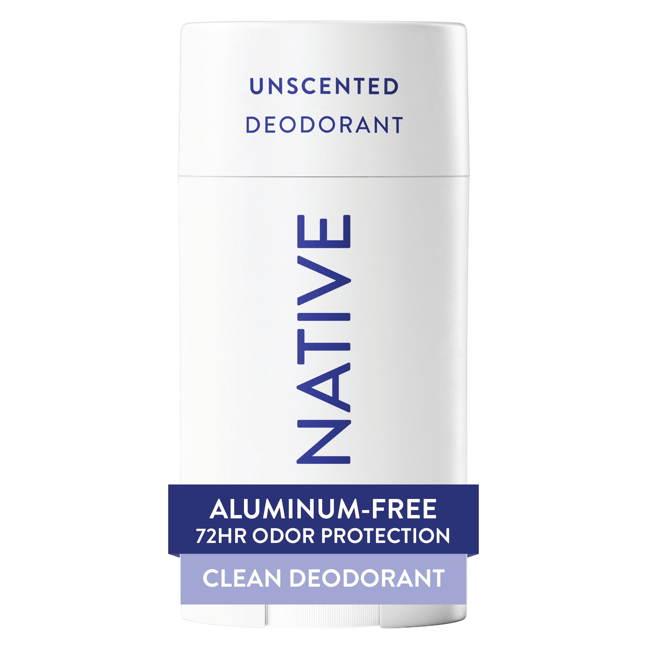 Native Deodorant,Unscented, Aluminum Free, Paraben Free, 2.65 OZ (75 g), Coconut Oil and Shea Butter