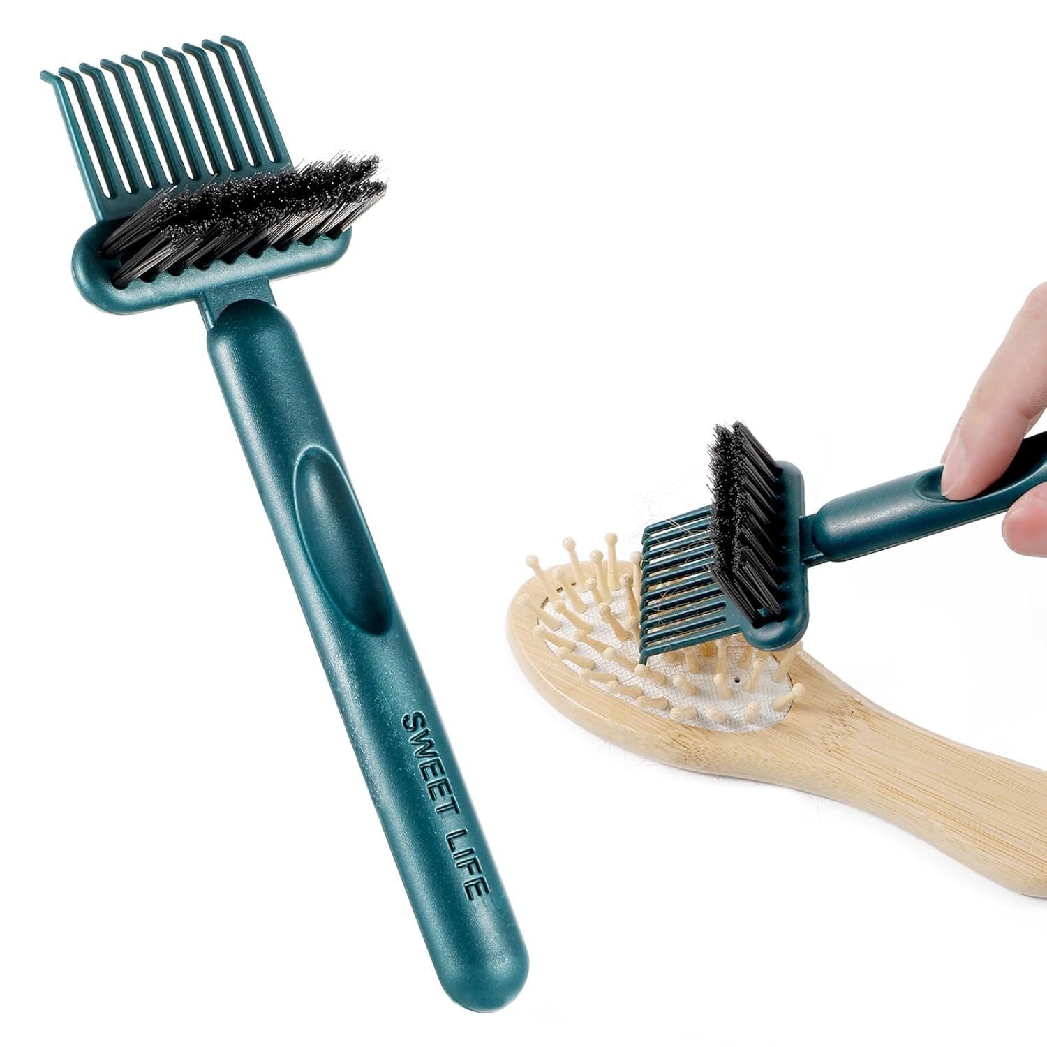 INSIME 2 in 1 Premium Hair brush cleaner | Comb cleaner brush tool Hairbrush Cleaner | Effective hair cleaning brush comb for easily Removing Hair and Dust from combs and brushes-picture-54