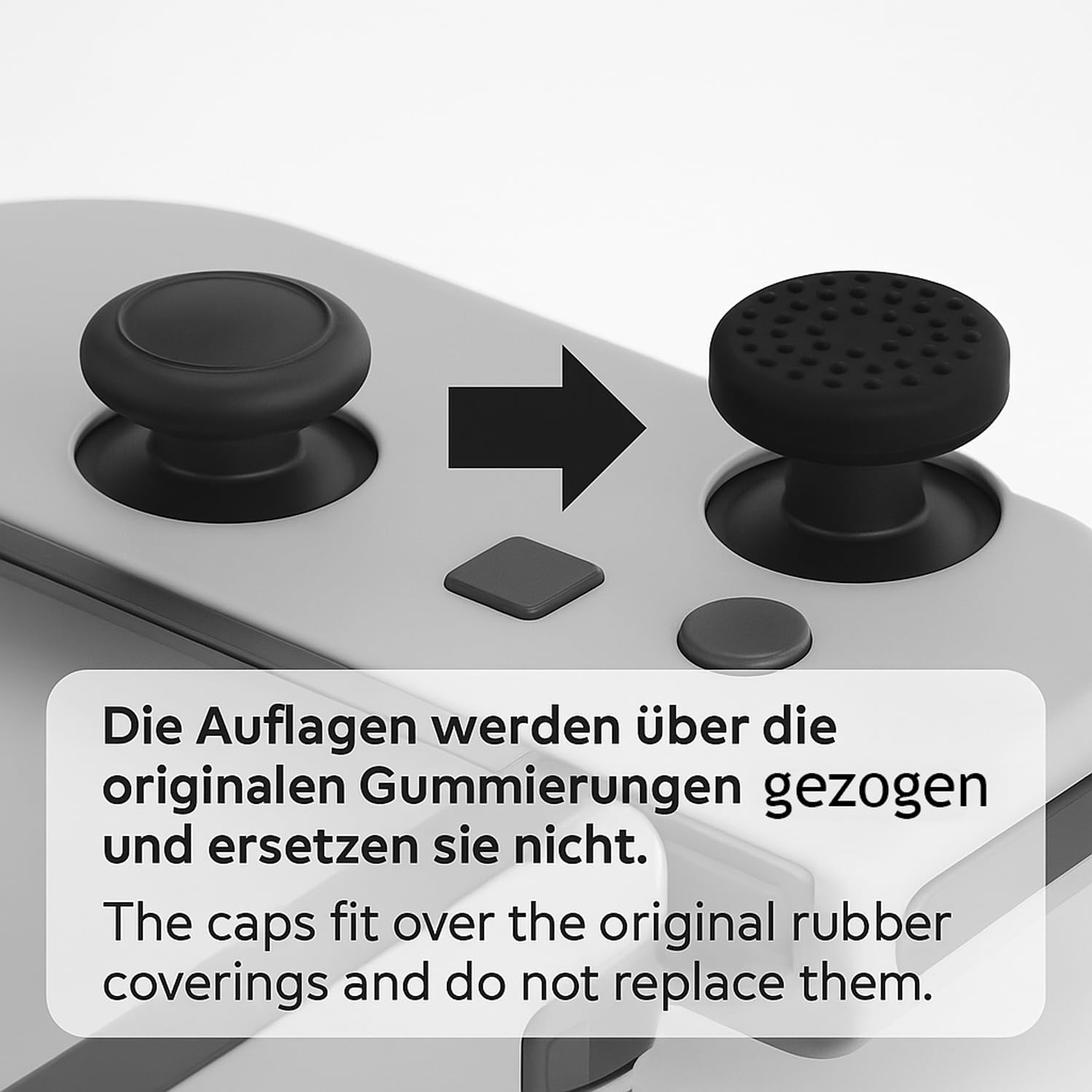 MatoSan 1234567890® 8X Tapas de joystick compatibles con Nintendo Switch Grip Joy Con Grip Thumbstick Grip Switch Lite Accesorios OLED Empuñaduras para pulgar Tapas para pulgar de Nintendo Switch | Pr