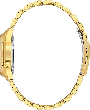 Seiko Men's SNK366K Seiko 5 Automatic Gold Dial Gold-Tone Stainless Steel Watch
