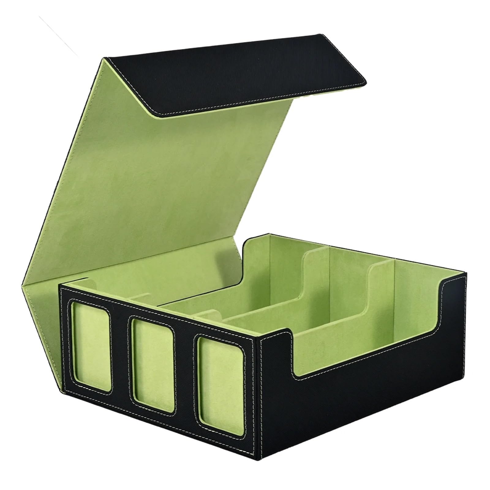 Deck Box Caja for guardar cartas coleccionables y barajas con ventana de exhibición