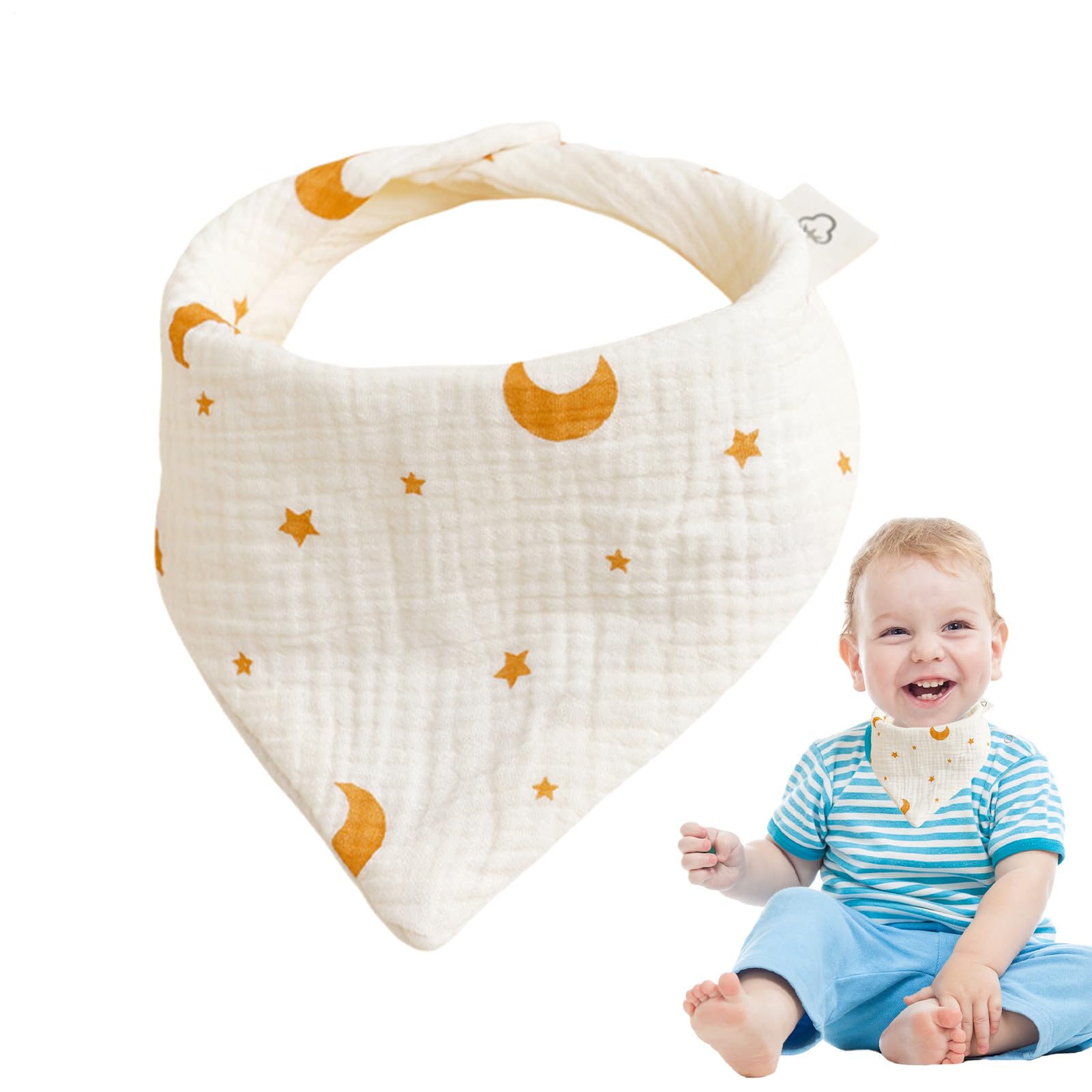 Bavoirs Bébé Doux Tissu Respirant Anti-Régurgitation Super Absorbant Unisexe