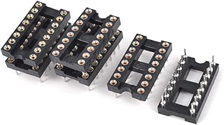 NEW LON0167 6 Pieces 2.54mm Pitch 16 Round Pins Double Row DIP IC Socket Adapter Solder(6 StÃ¼ck 2,54mm Pitch 16 Runde Stifte zweireihig DIP-IC-Sockel-Adapter-L-Ã¶-t