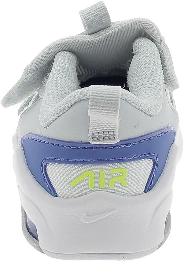 Primer pla view of the Nike Air Max Bolt Toddler Shoe showing the hook-and-loop strap closure.