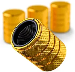 Tampas de haste de válvula de pneu de alumínio – antiferrugem, alumínio anodizado premium, resistente à corrosão, fácil instalação, ajuste universal para carro, caminhão, bicicleta, SUV