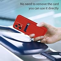 Vista 2 de Funda compatible con Redmi Note 12 Pro Plus con tarjetero a prueba de golpes, para Xiaomi Redmi Note 12 Pro Plus, silicona antiarañazos, TPU Redmi
