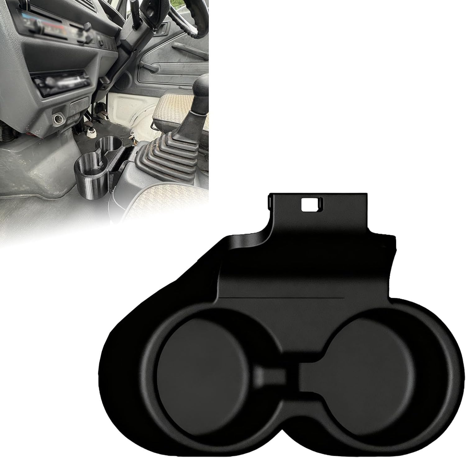 Dual Cup Holder for Acty Truck HA3 / HA4 (1990–1998) Non-AC Models, Center Console Mount Accessory