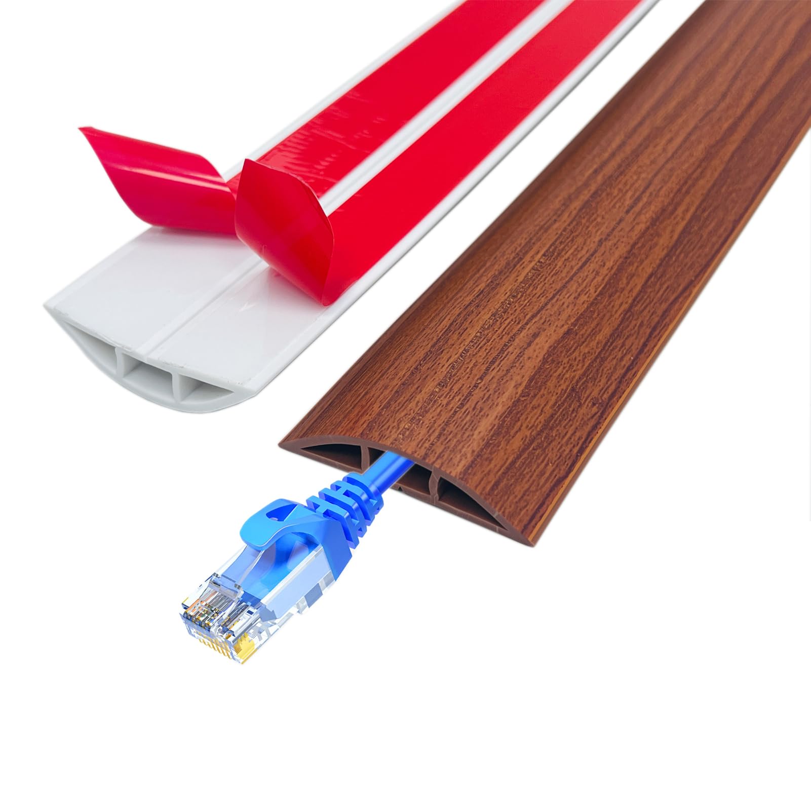 Flexibler Kabelkanal Selbstklebend - PVC Boden Kabelschutz Gegen Stolperfallen